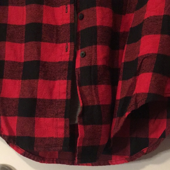 Buffaloplaid built in hoodie Shirt - Picture 2 of 8